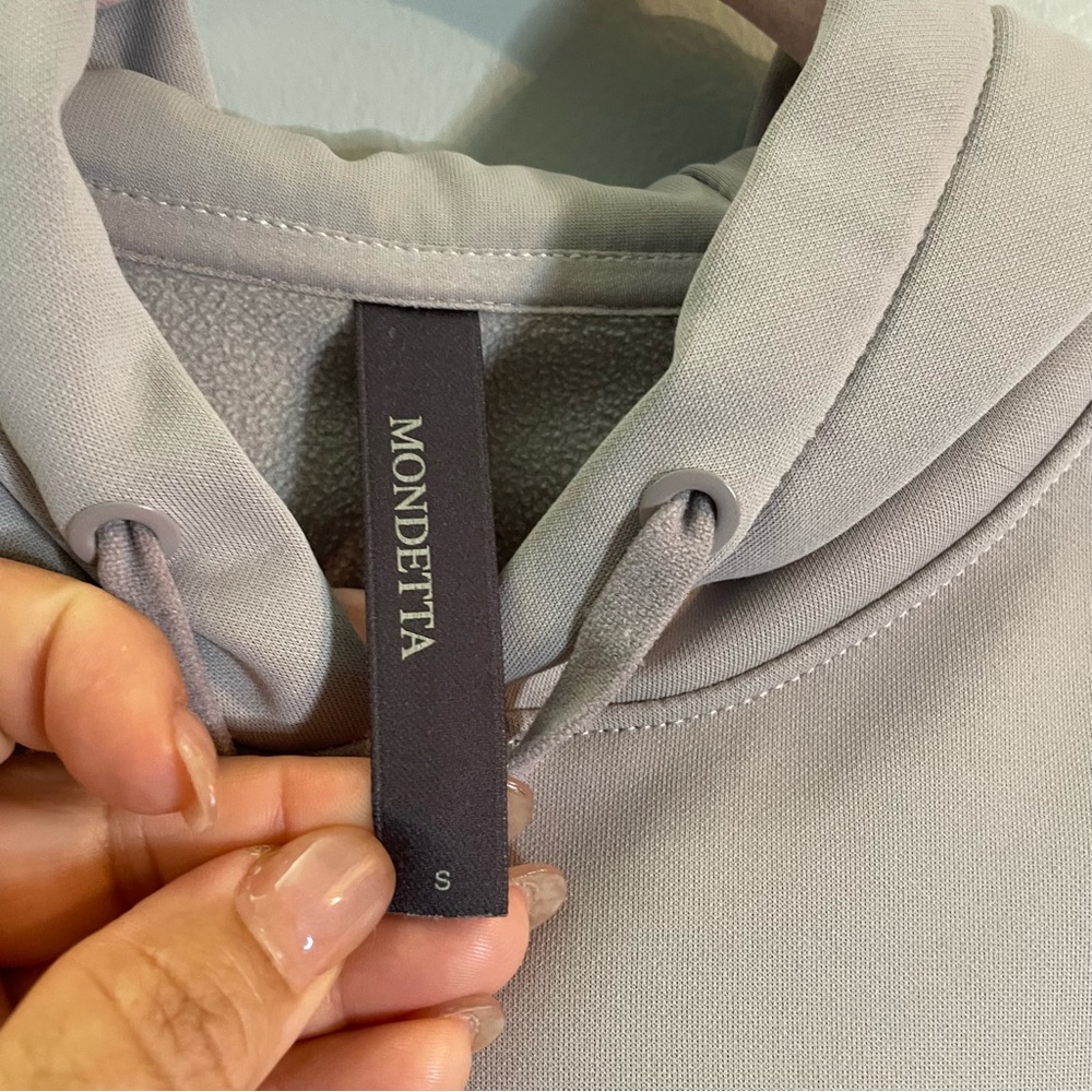 MONDETTA Women's Sweater Pocketed Hoodie Gray SZ/SM - Picture 6 of 11